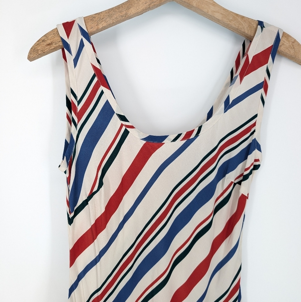 Emerson Fry Womens Striped Midi Dress Small - Picture 2 of 4